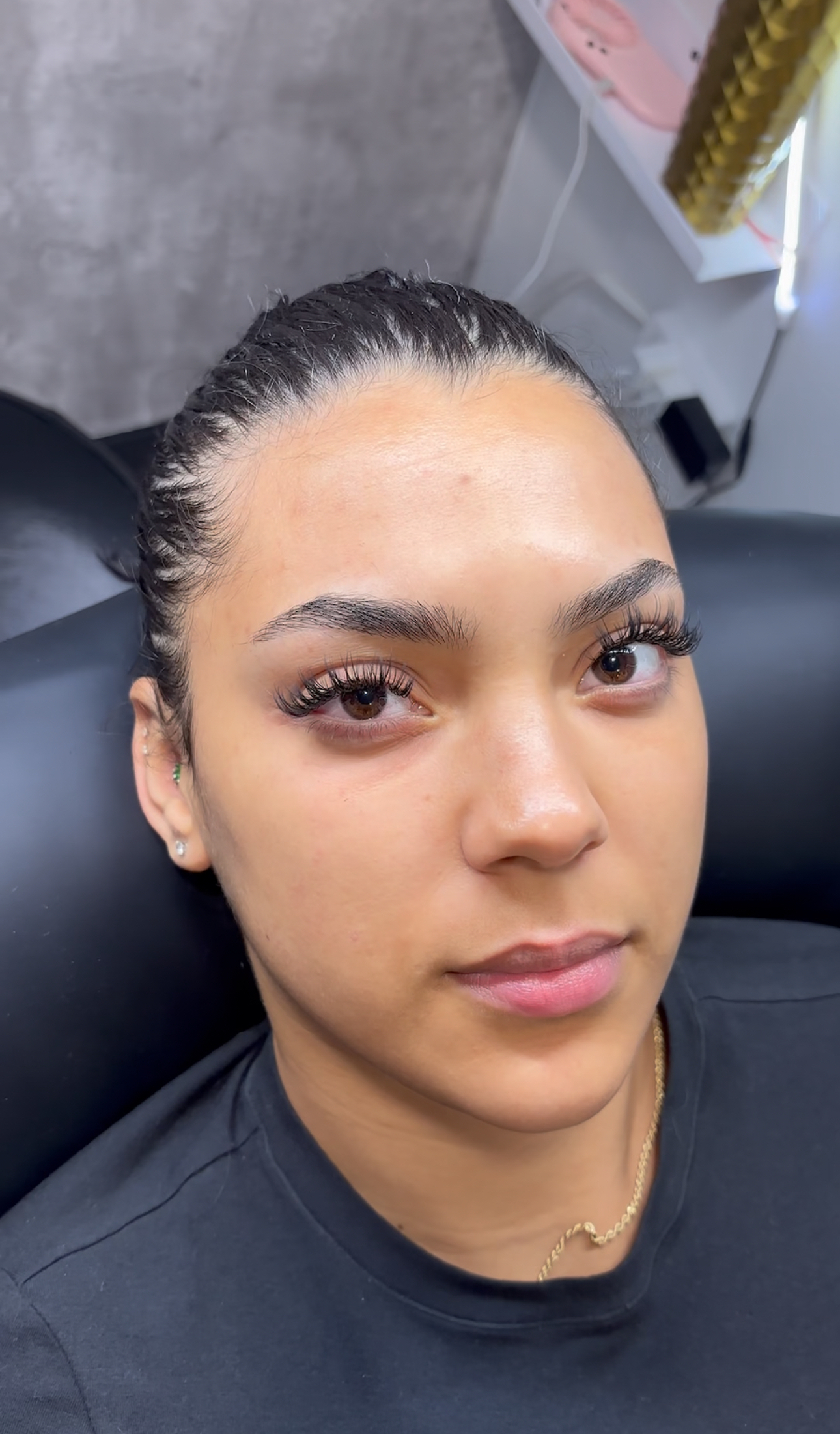 Lash extension work at BLB Studios